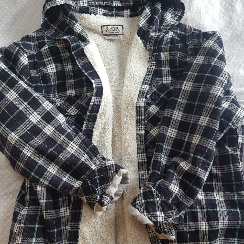 Fleece-Lined Flannel jacket